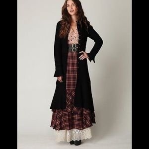 Free People one plaid maxi S